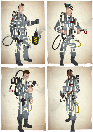 FAN ART: GHOSTBUSTERS TYPOGRAPHY ART