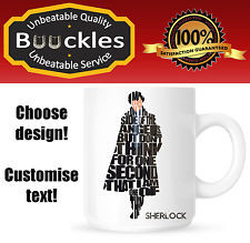 Sherlock Holmes Quote TV Custom Personalised Mug Cup Birthday Gift ...