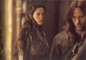 love couple lord of the rings aragorn arwen elf and human