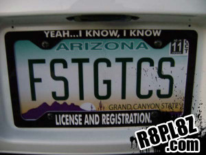 Yeah…I know, I know license and registration.
