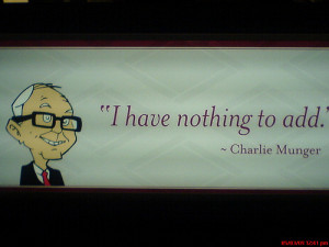 Charlie Munger quote at Berkshire Hathaway Annual Meeting (via TEDizen ...