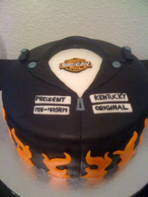 Harley Davidson and Sons of Anarchy inspired Birthday cake.
