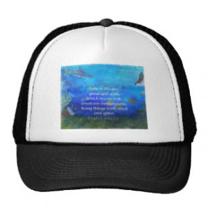 Nature themed Bible Verses about SEA Mesh Hats
