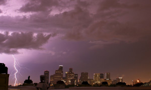 Lightning near downtown Houston Texas.For my live webcam view ...