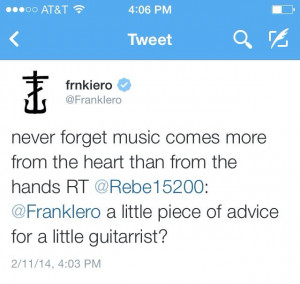 Frank Iero | quote/tweet