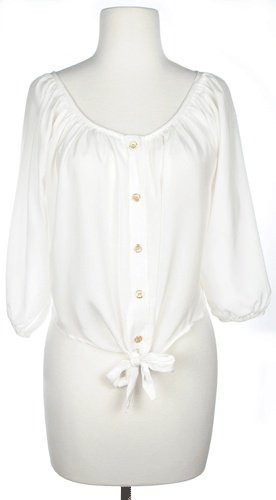 Elly May Top in White – $32 … My closet is excited to meet you!