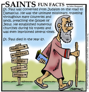 Saint Paul, aka The Apostle Paul, Paul the Apostle or Saul of Tarsus
