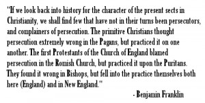 ... Puritans. They found it wrong in Bishops, but fell into the practice
