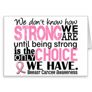 Breast Cancer How Strong We Are Greeting Cards