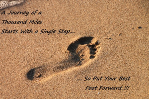 so put your best foot forward