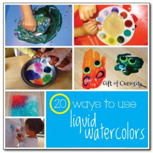 ... ways to use liquid watercolors - Gift of CuriosityLiquid Watercolors