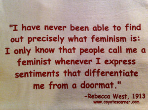 Gender Equality Quotes Feminism doormat quote by