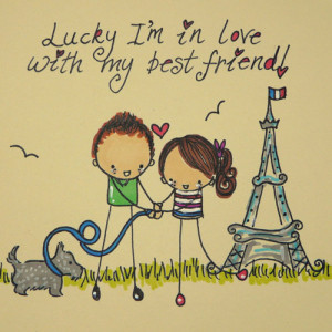 love with my best friend quotes