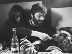 Actress Anouk Aimee with her husband Pierre Barouh and the friendly ...