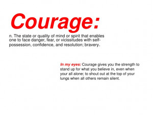 Courage Photo Essay
