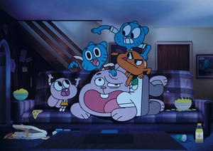 20. Gumball and Darwin playing dolls as seen in the episode, 