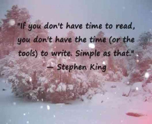 Stephen King on reading and writing