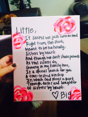 Back > Quotes For > Sorority Little Sister Poems