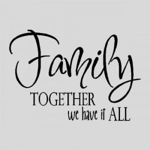 Family....Wall Quotes Words Sayings Removable Wall Lettering 12