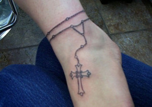 Rosary Tattoo Designs for Women