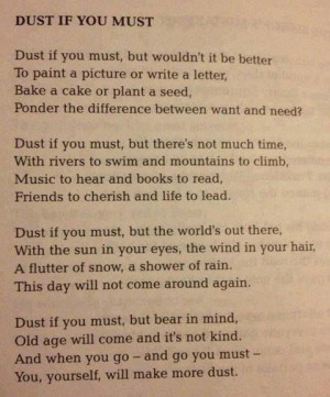 Dust If You Must