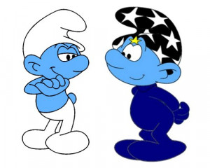 Image Smurfette And Grouchy
