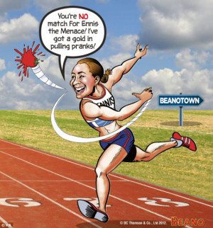 The Beano, has immortalised Olympic Gold Medal winner Jessica Ennis by ...