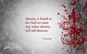 Identity- Lecrae Lecrae ALWAYS comes up with the most AMAZING things ...