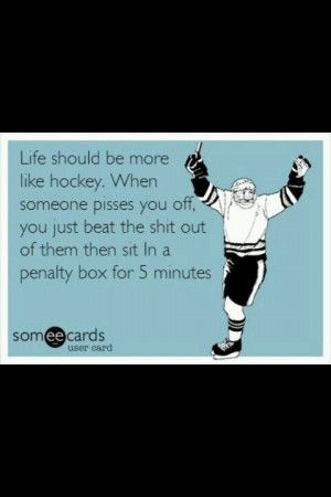 Hockey. Sorry for the language but this made me laugh