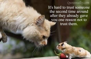 It’s Hard To Trust Someone The Second Time
