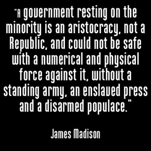 James Madison Quote on Freedom and the Protection of Rights