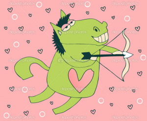 Horse - Valentine's Day - Stock Illustration
