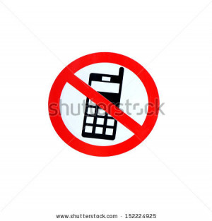 Mobile Phone Sign Stock Image