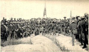 Colonel-Roosevelt-and-his-Rough-Riders-atop-the-captured-hill,-Battle ...