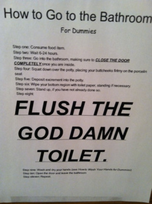 flush the toilet on Tumblr