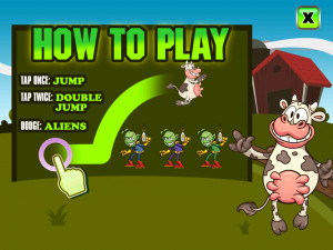 Alien Cow Abduction Run - screenshot