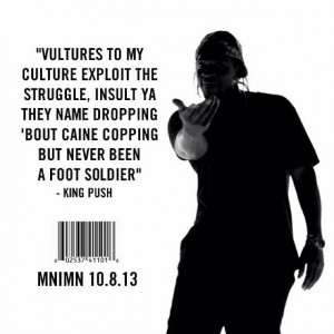 Pusha T quote from Track 1 
