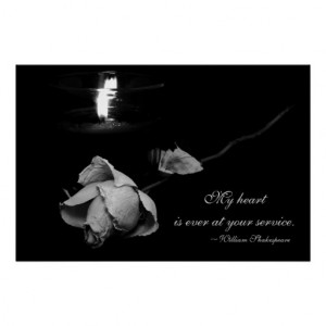 An Old Flame Poster with Shakespeare Quote $31.40 (assorted sizes ...