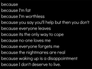 Depression And Suicidal Quotes Tumblr Mine depression suicide fat