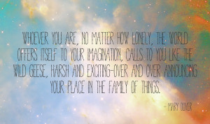 You do not have to be good.