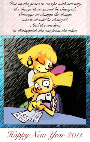 Hey Arnold New year card 2011 by tabbyandy
