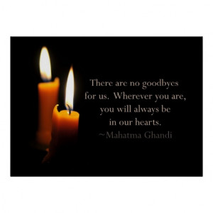 Candles and Ghandi quote Print