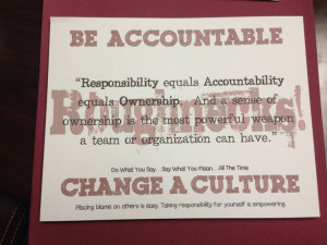 ... quotes, etc. on their website that is about Accountability....personal