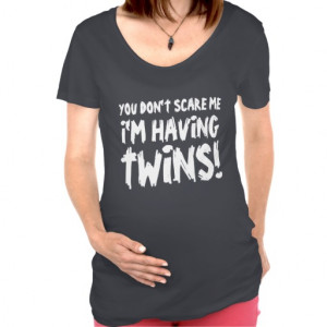Funny materinty shirt for women expecting twins