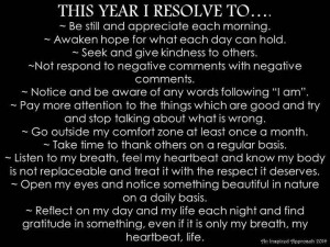 This year I resolve to,,,,,
