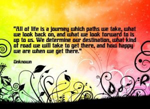 all of life is a journey