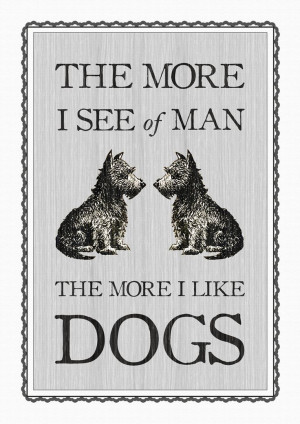 Vintage Dog Quote Poster