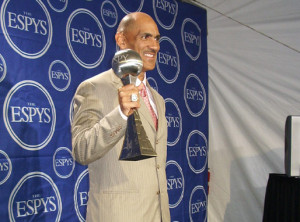 ESPY for Best Coach - Tony Dungy in the photo room backstage