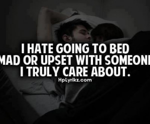 we hate it too! thats why we never go to bed fighting