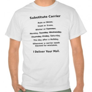 carrier shirt usps mail delivery mailman carrier sub substitute ...